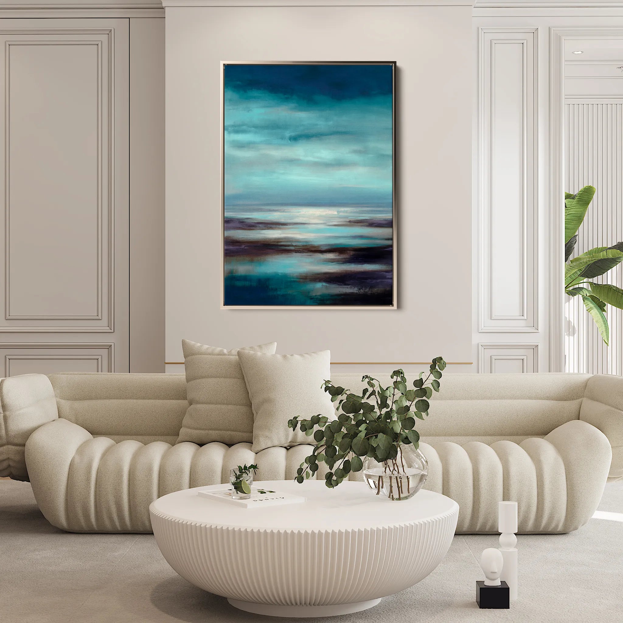 Abstract 1920 Canvas Art 60 x 40 cm / Black