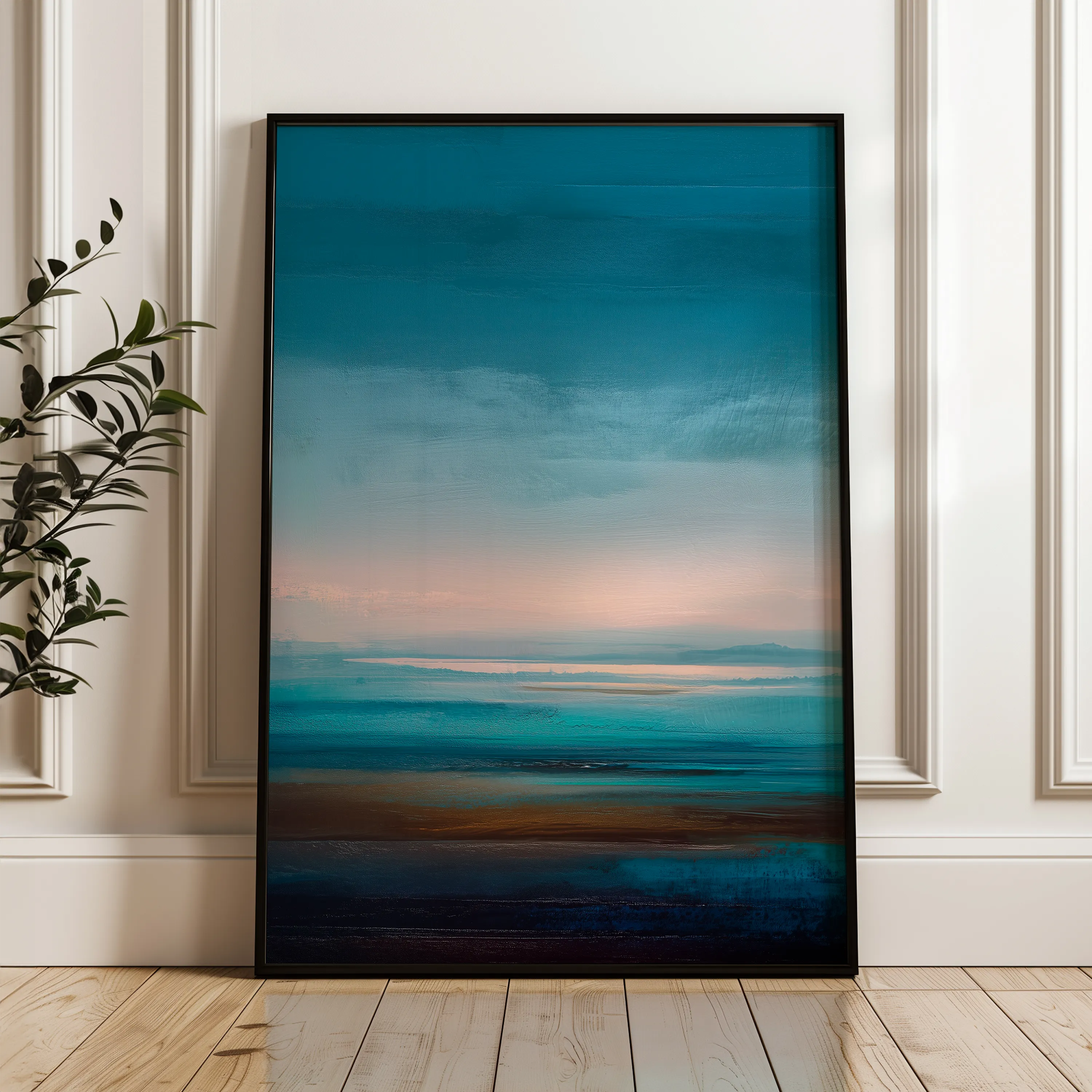 Abstract 1921 Canvas Art 60 x 40 cm / Black