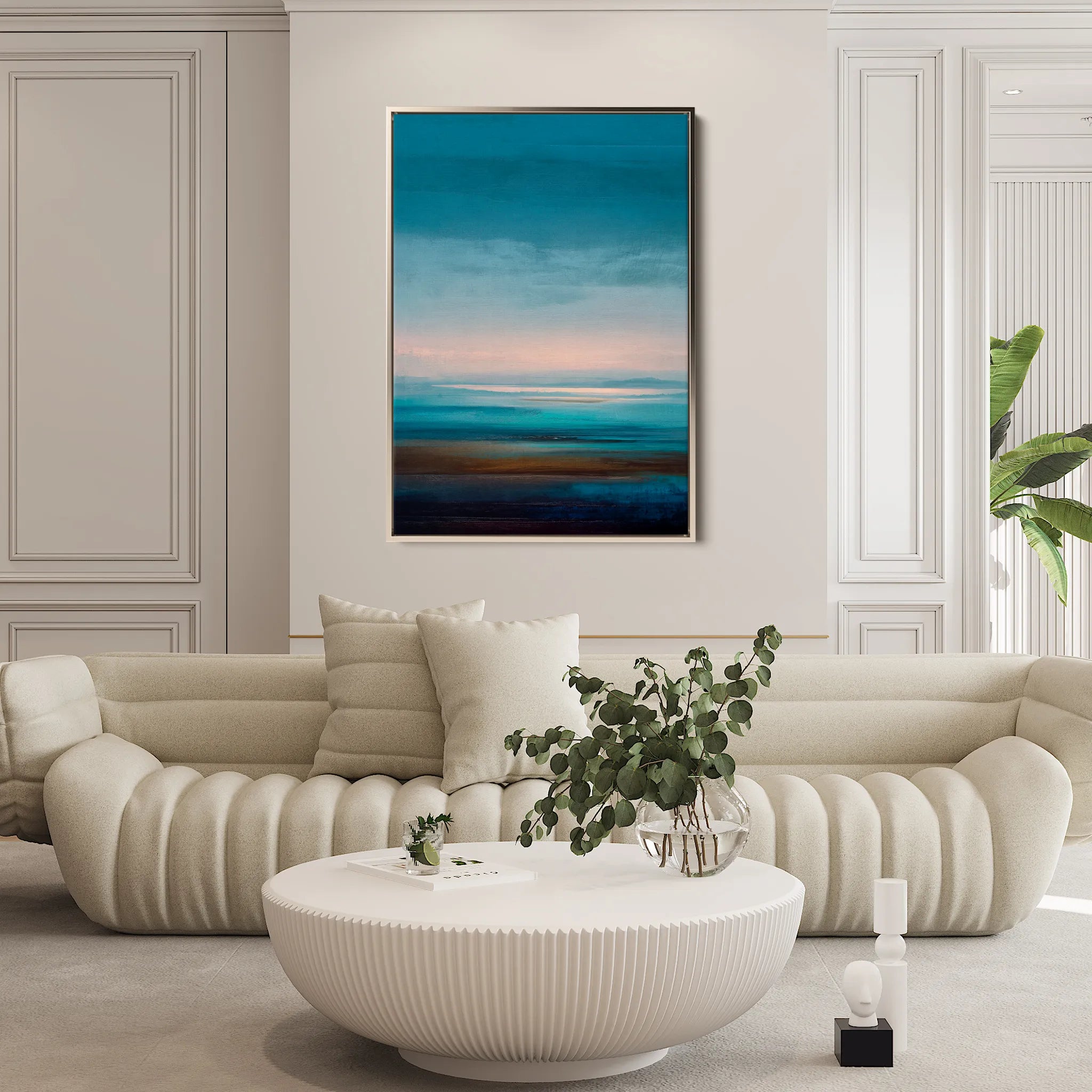 Abstract 1921 Canvas Art 60 x 40 cm / Black