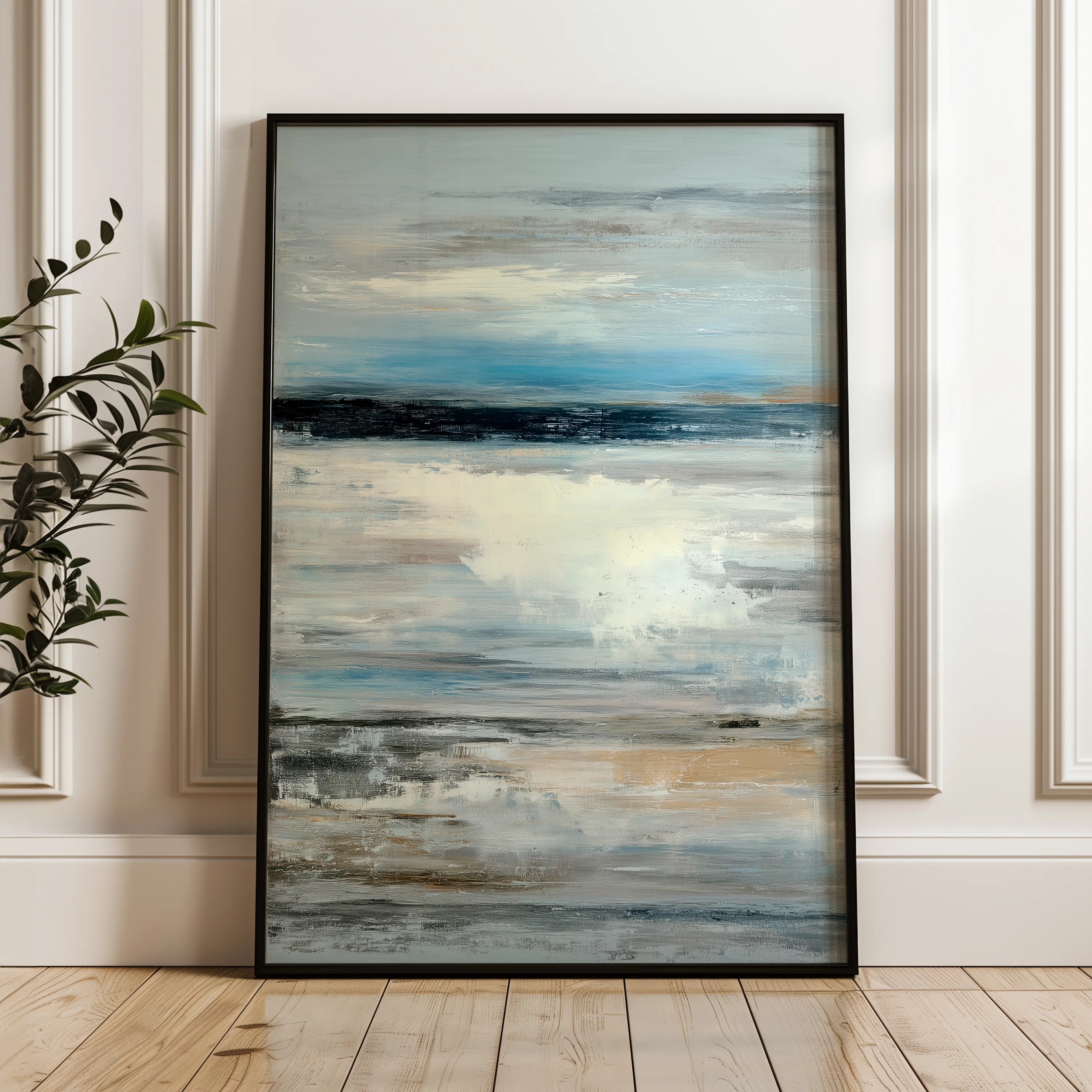 Abstract 1923 Canvas Art 60 x 40 cm / Black