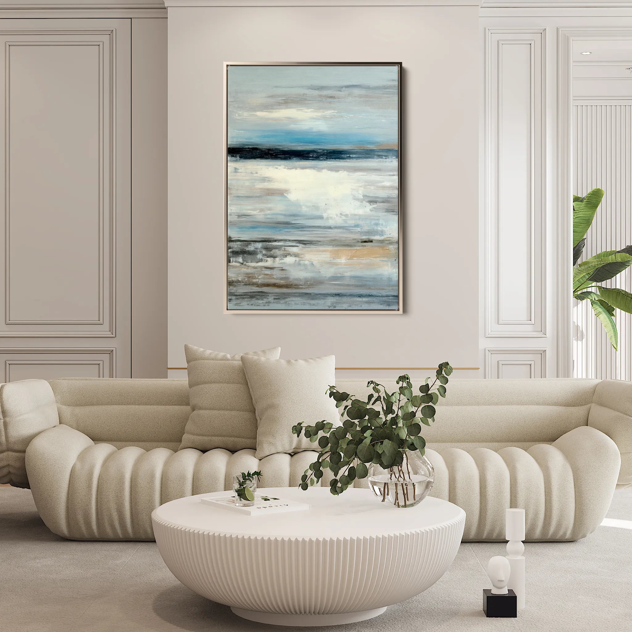 Abstract 1923 Canvas Art 60 x 40 cm / Black
