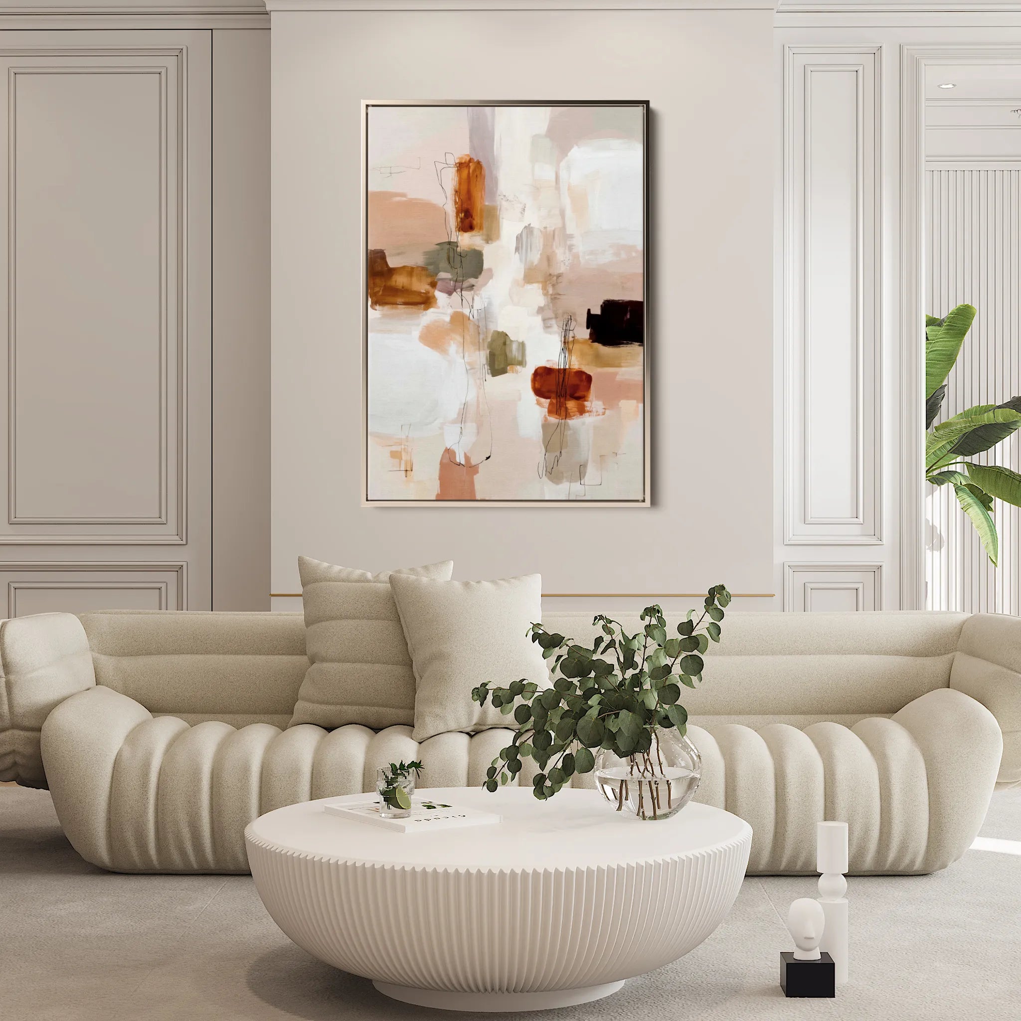 Abstract 1926 Canvas Art 60 x 40 cm / Black