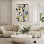Abstract 1927 Canvas Art 60 x 40 cm / Black
