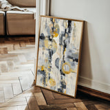 Abstract 1927 Canvas Art 60 x 40 cm / Black