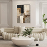 Abstract 1928 Canvas Art 60 x 40 cm / Black