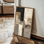 Abstract 1928 Canvas Art 60 x 40 cm / Black