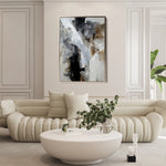 Abstract 1929 Canvas Art 60 x 40 cm / Black