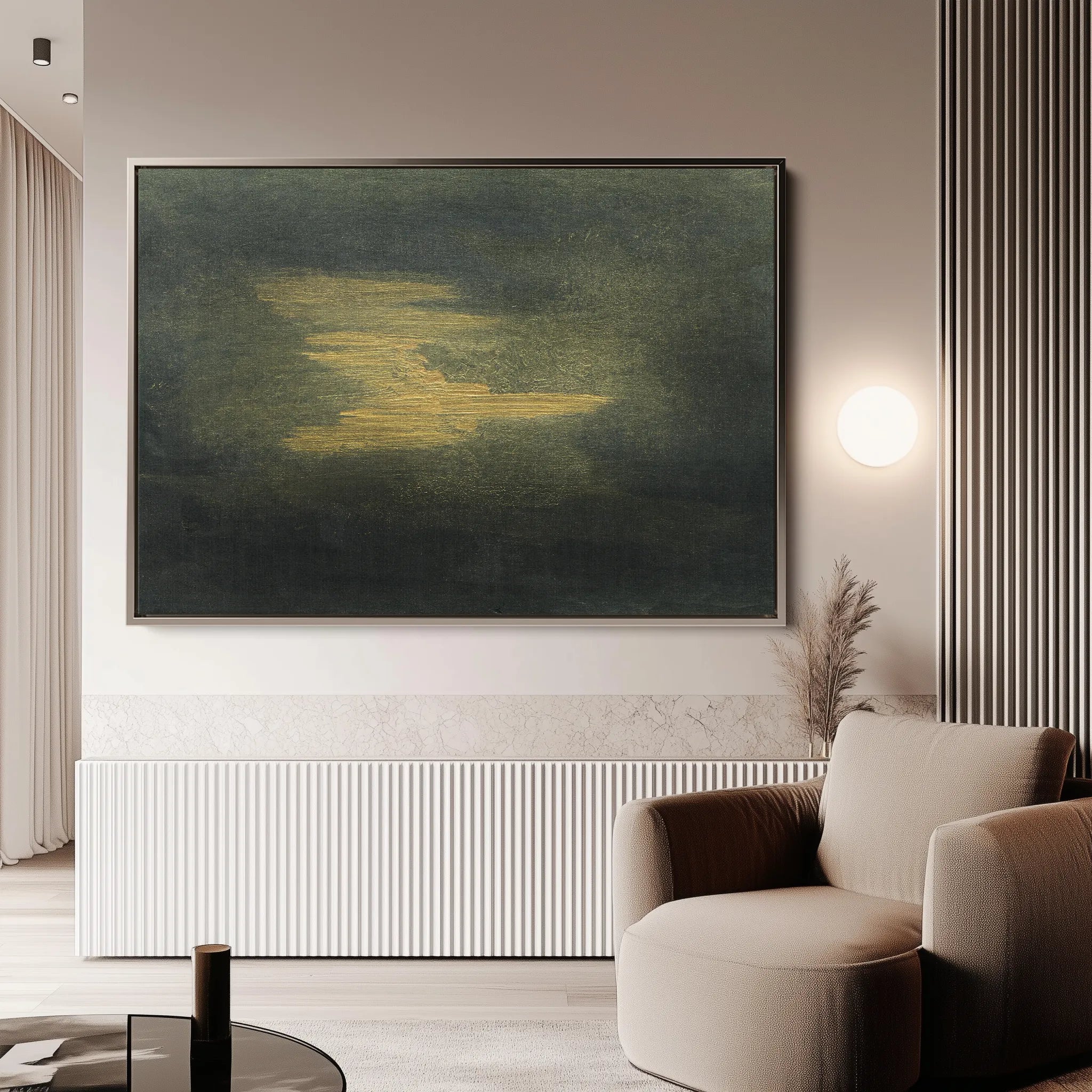 Abstract 193 Canvas Art 60 x 40 cm / Black