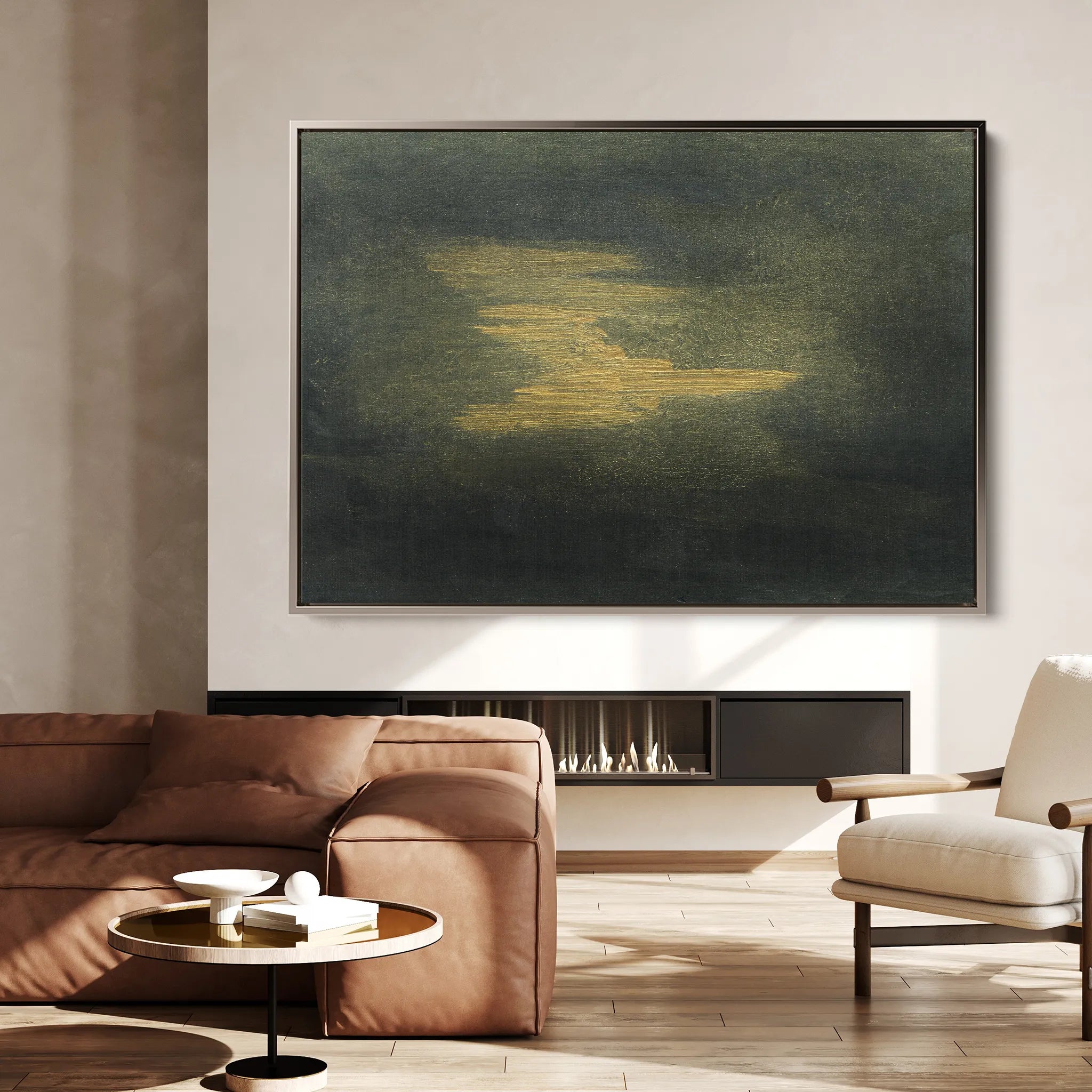 Abstract 193 Canvas Art 60 x 40 cm / Black