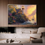 Landscape 193 Canvas Art 60 x 40 cm / Black