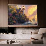 Landscape 193 Canvas Art 60 x 40 cm / Black