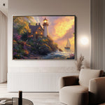 Landscape 193 Canvas Art 60 x 40 cm / Black