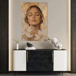 Portrait 193 Canvas Art 60 x 40 cm / Black