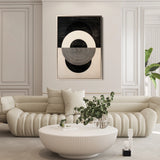 Abstract 1930 Canvas Art 60 x 40 cm / Black