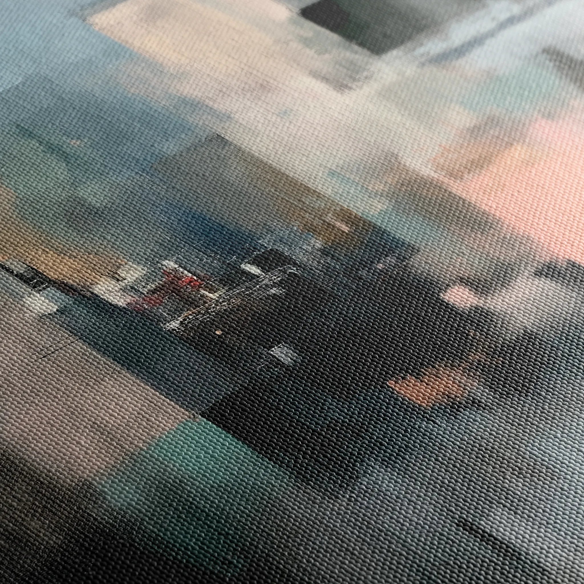 Abstract 1933 Canvas Art 60 x 40 cm / Black