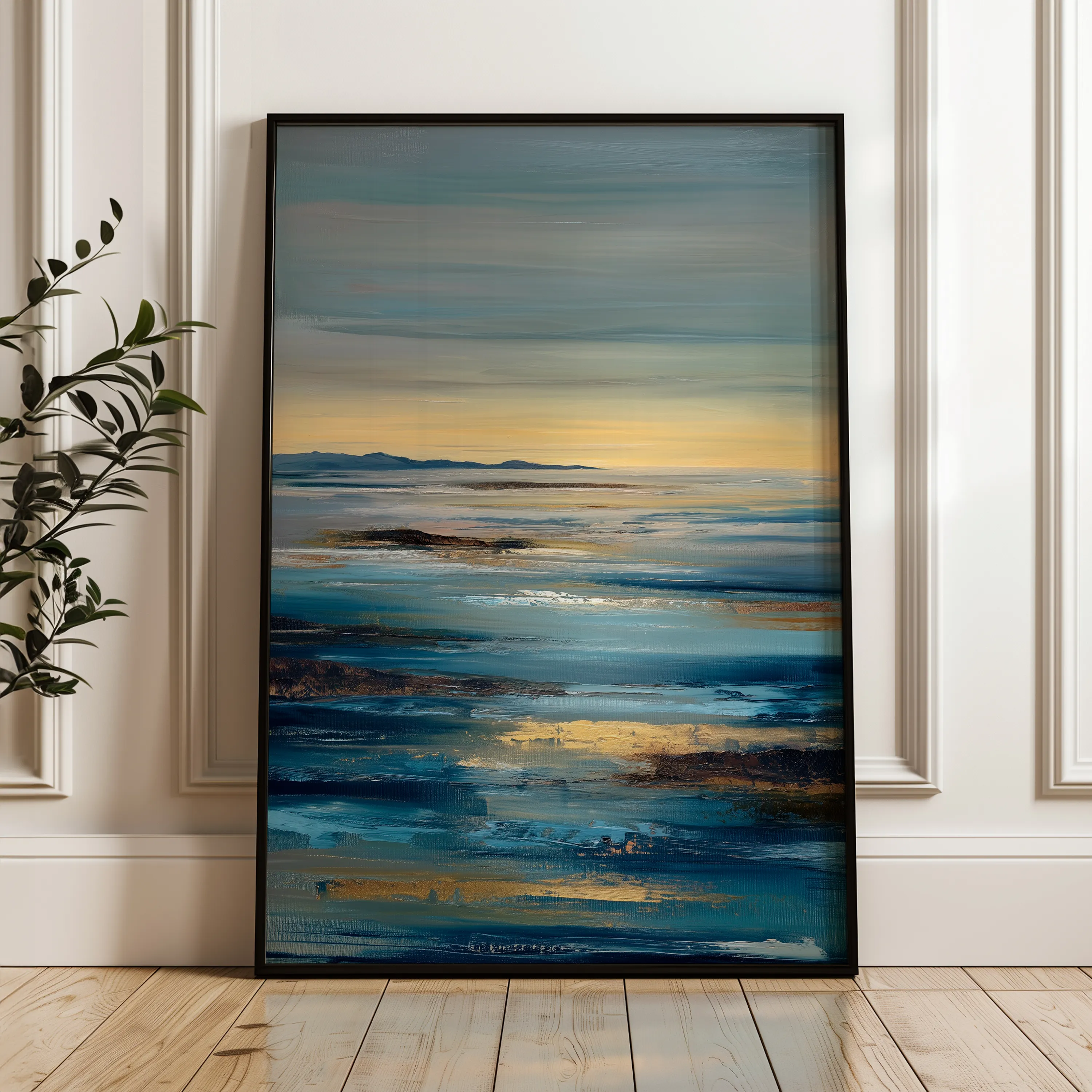 Abstract 1934 Canvas Art 60 x 40 cm / Black