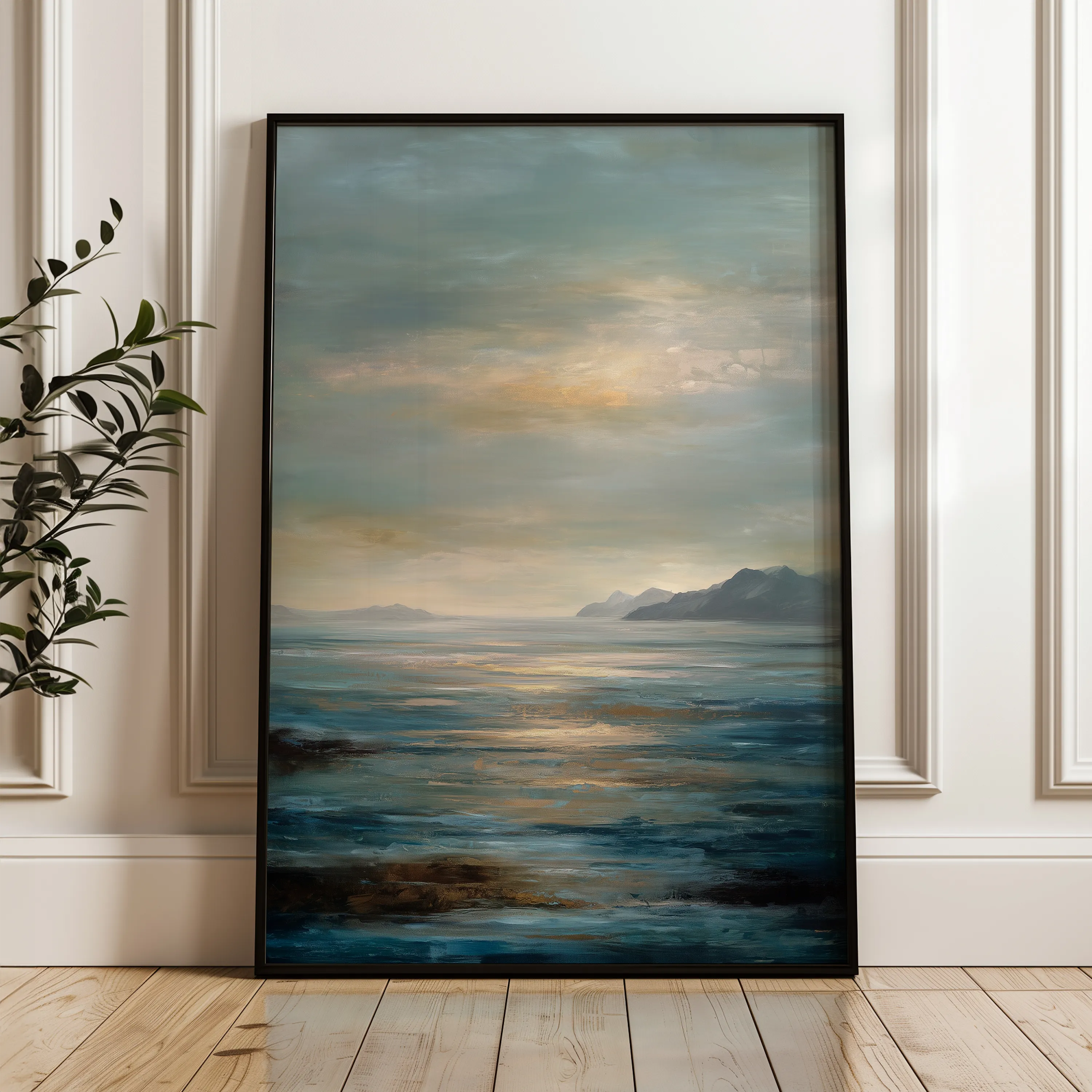 Abstract 1935 Canvas Art 60 x 40 cm / Black