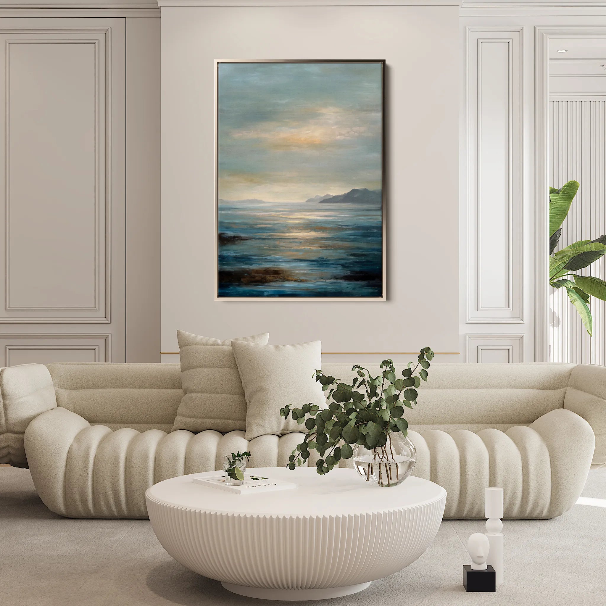 Abstract 1935 Canvas Art 60 x 40 cm / Black