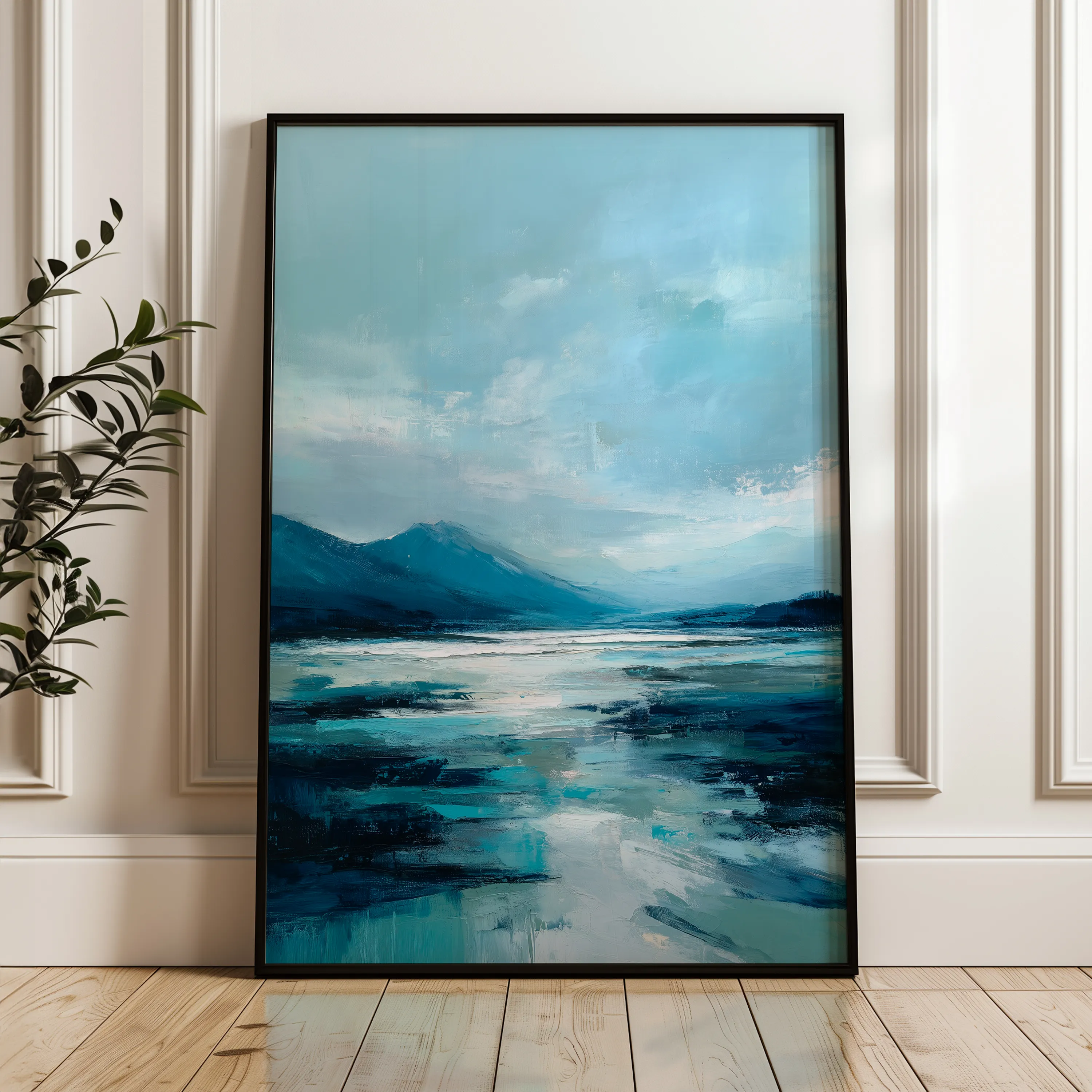 Abstract 1936 Canvas Art 60 x 40 cm / Black