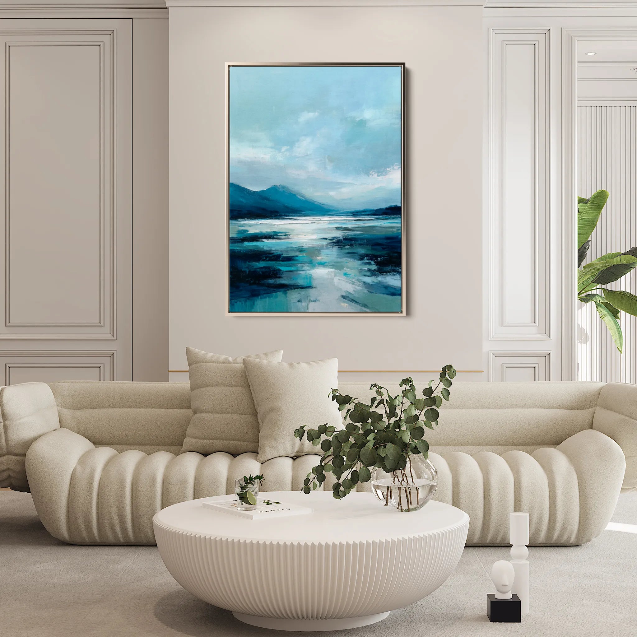Abstract 1936 Canvas Art 60 x 40 cm / Black