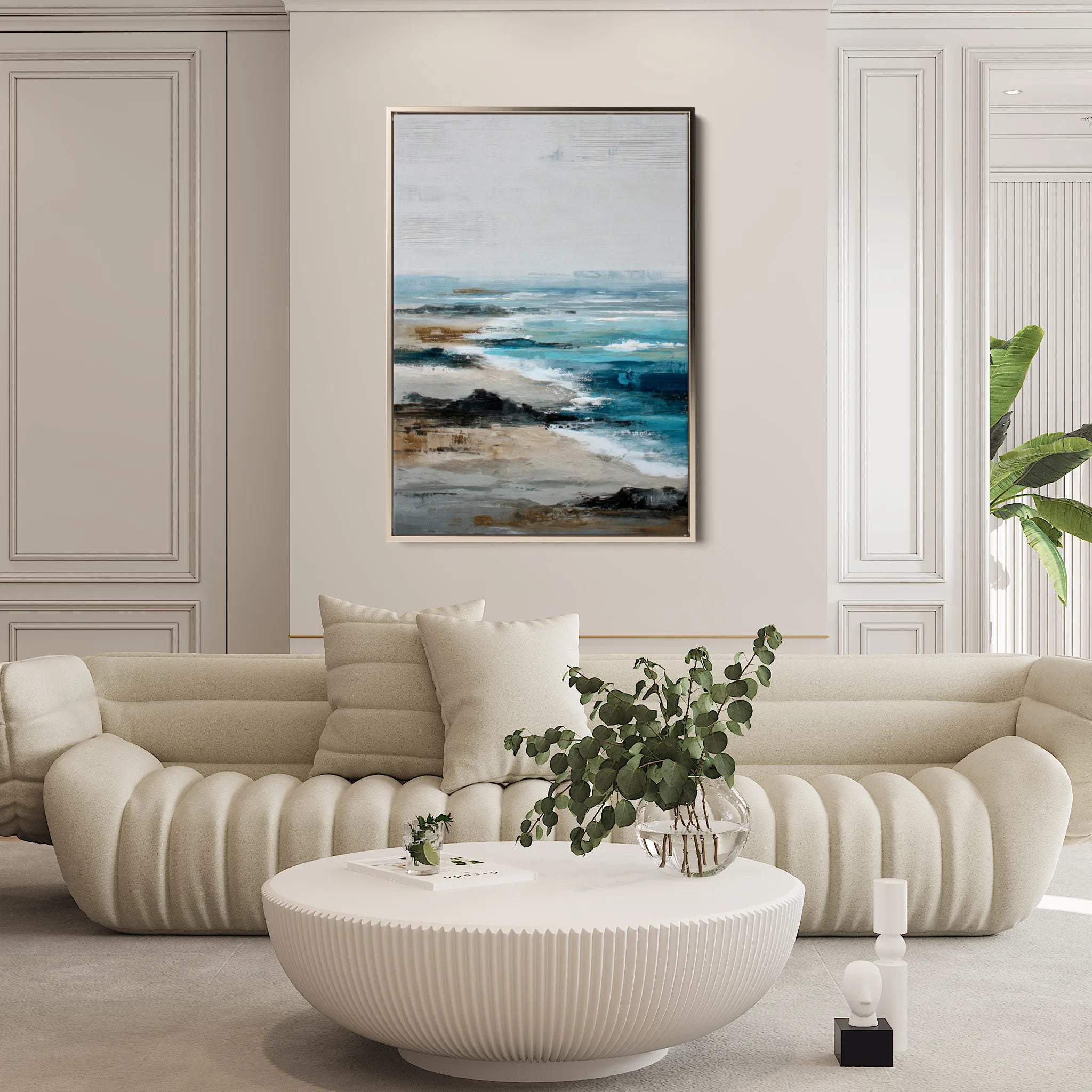 Abstract 1938 Canvas Art 60 x 40 cm / Black