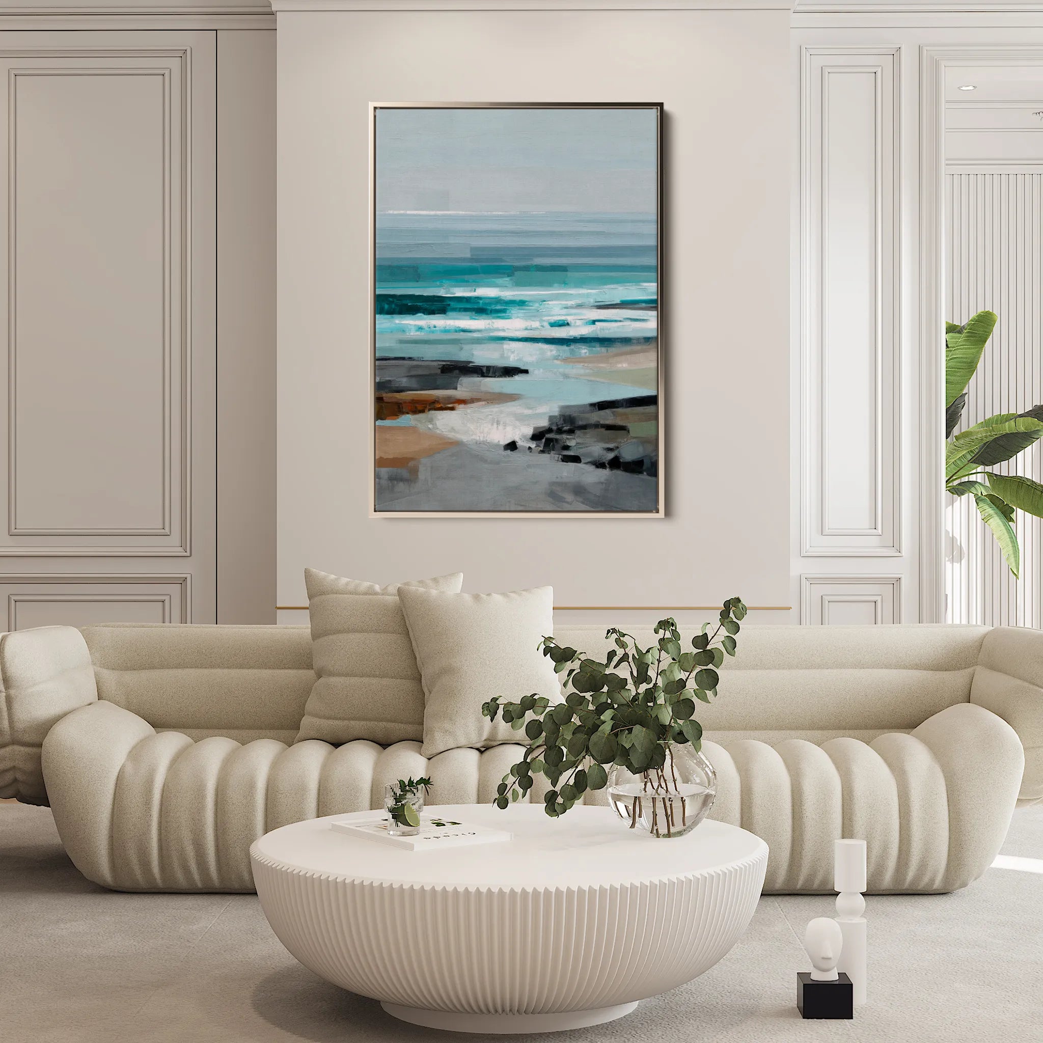 Abstract 1939 Canvas Art 60 x 40 cm / Black