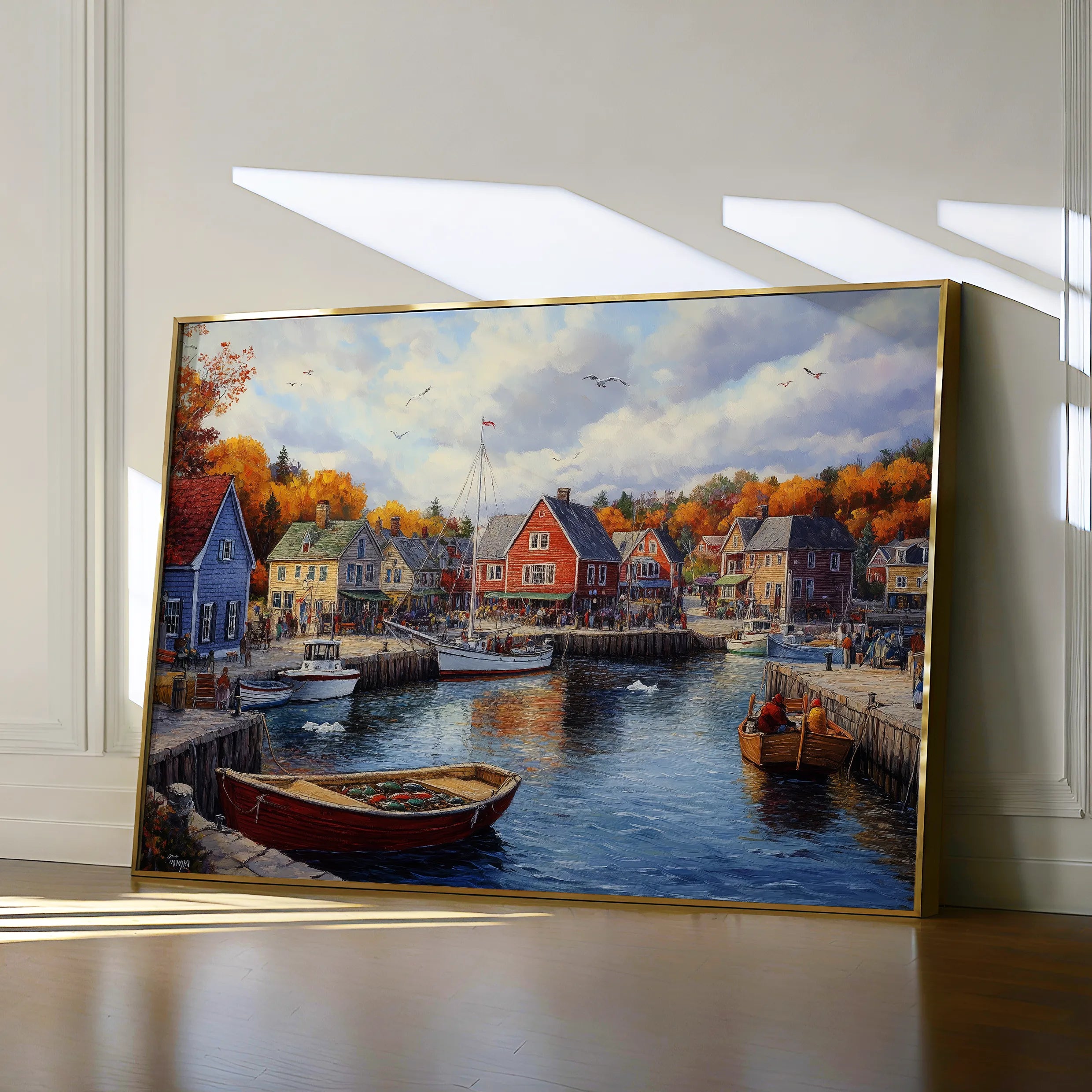 Landscape 194 Canvas Art 60 x 40 cm / Black
