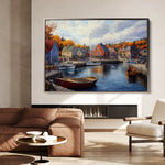 Landscape 194 Canvas Art 60 x 40 cm / Black