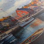 Landscape 194 Canvas Art 60 x 40 cm / Black