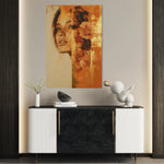 Portrait 194 Canvas Art 60 x 40 cm / Black