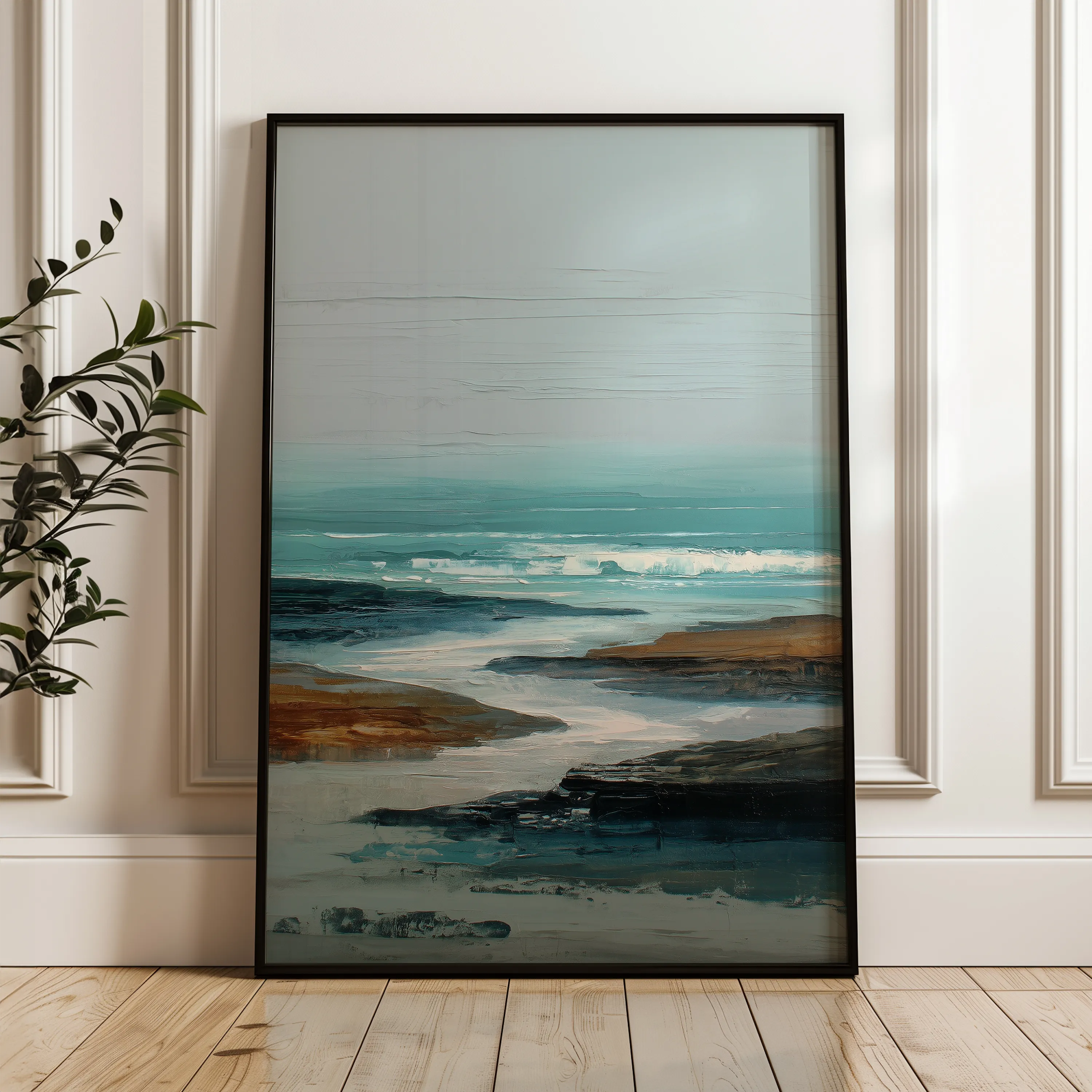 Abstract 1940 Canvas Art 60 x 40 cm / Black