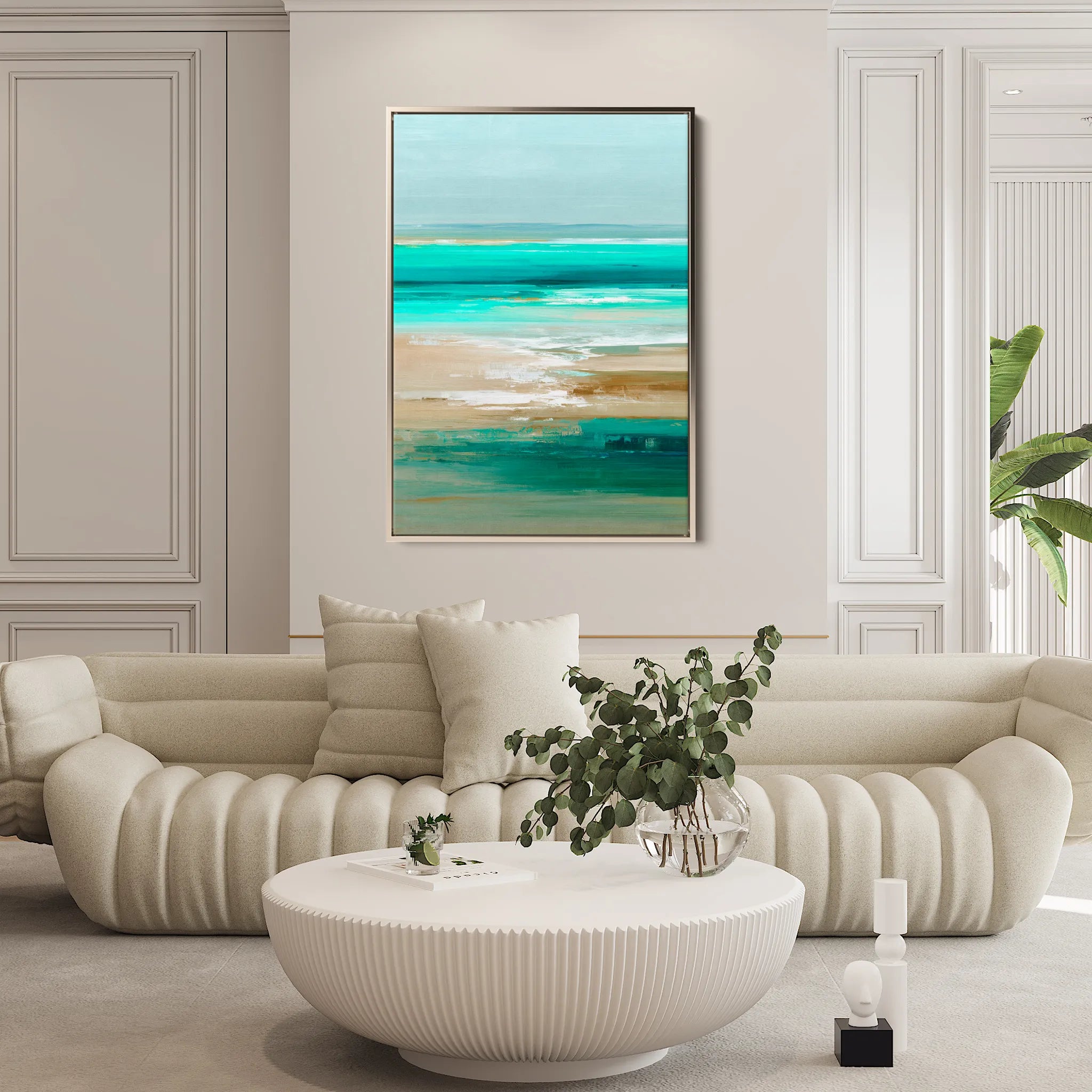 Abstract 1941 Canvas Art 60 x 40 cm / Black