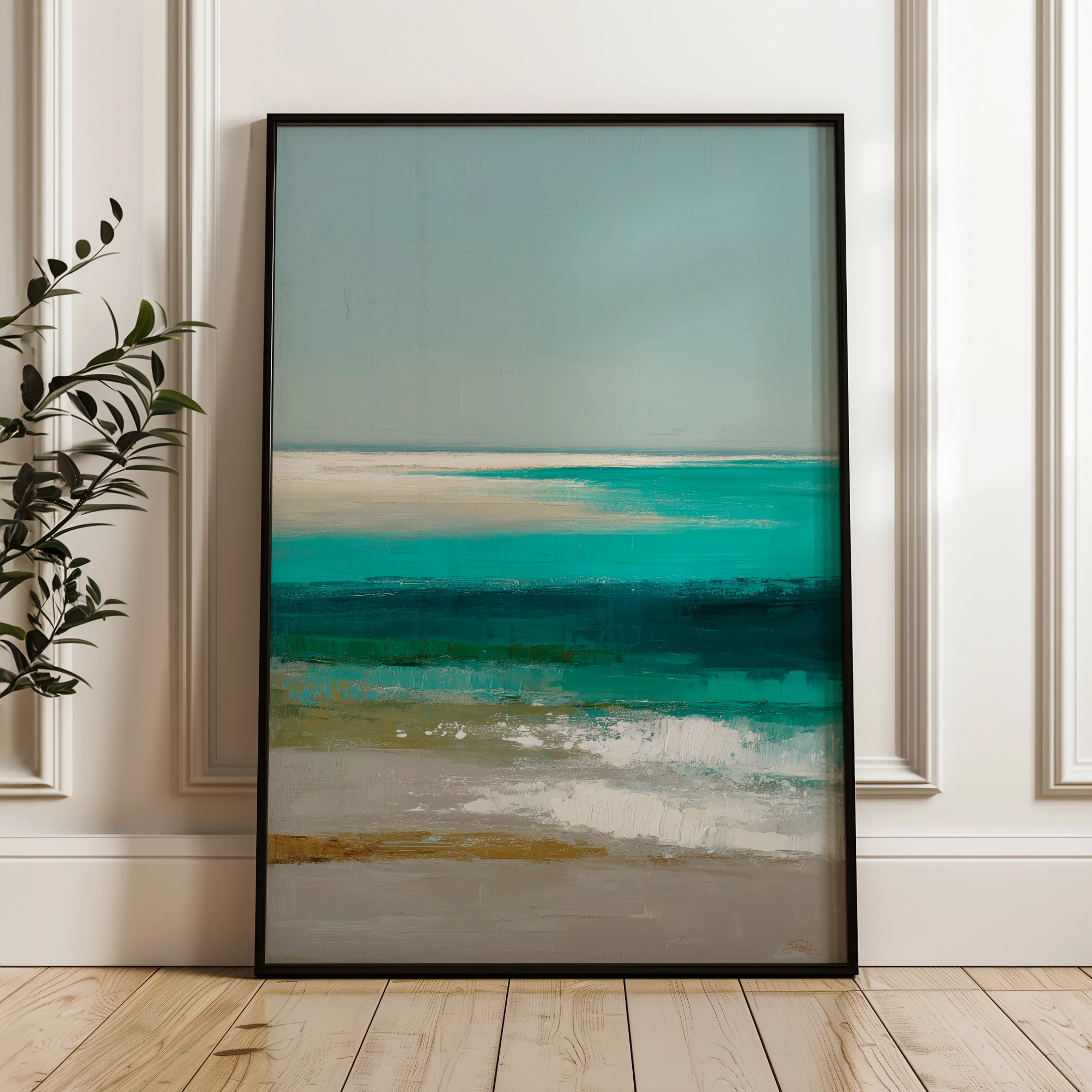 Abstract 1942 Canvas Art 60 x 40 cm / Black