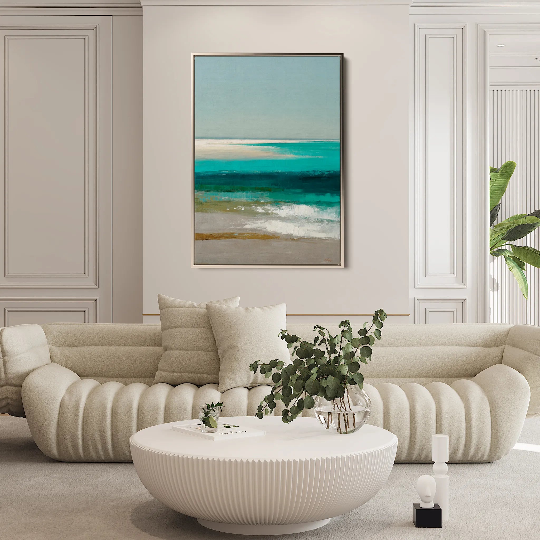 Abstract 1942 Canvas Art 60 x 40 cm / Black