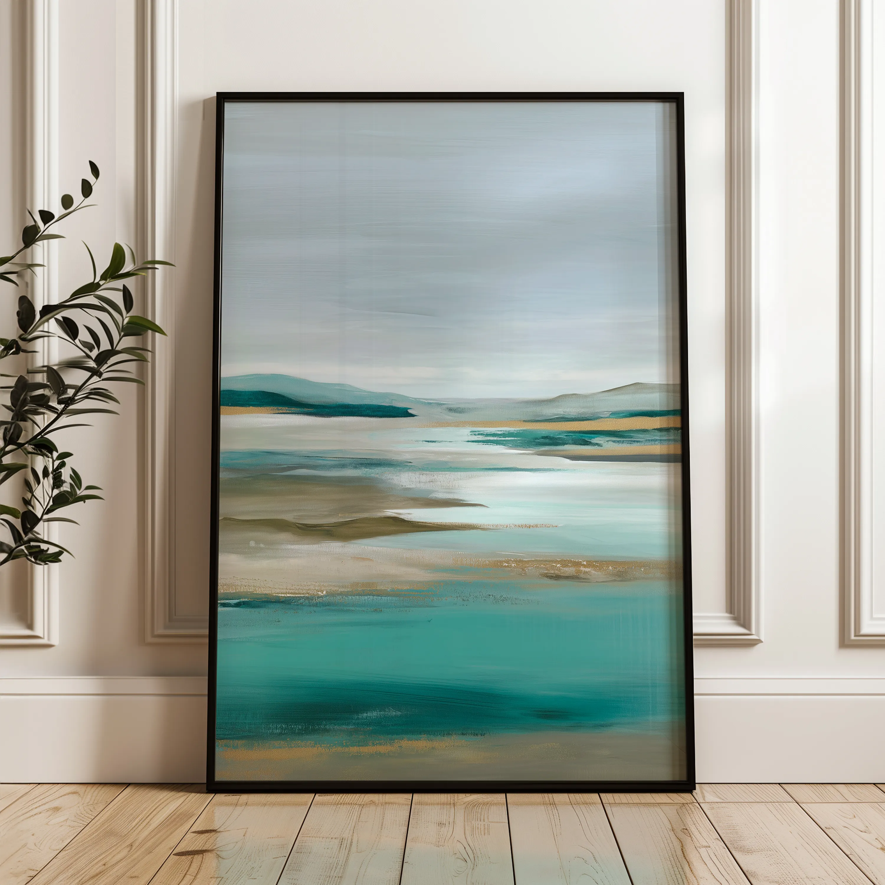 Abstract 1943 Canvas Art 60 x 40 cm / Black
