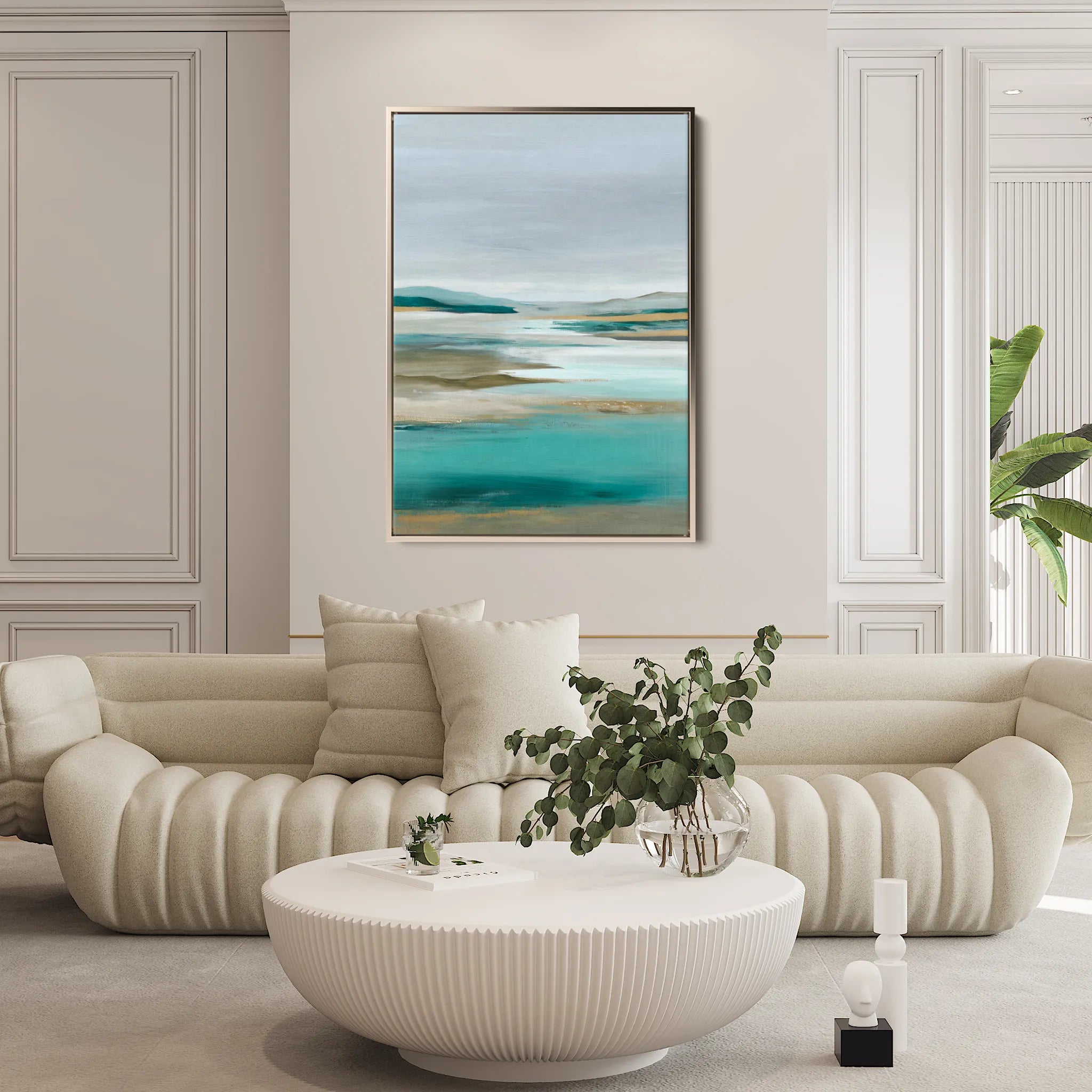 Abstract 1943 Canvas Art 60 x 40 cm / Black