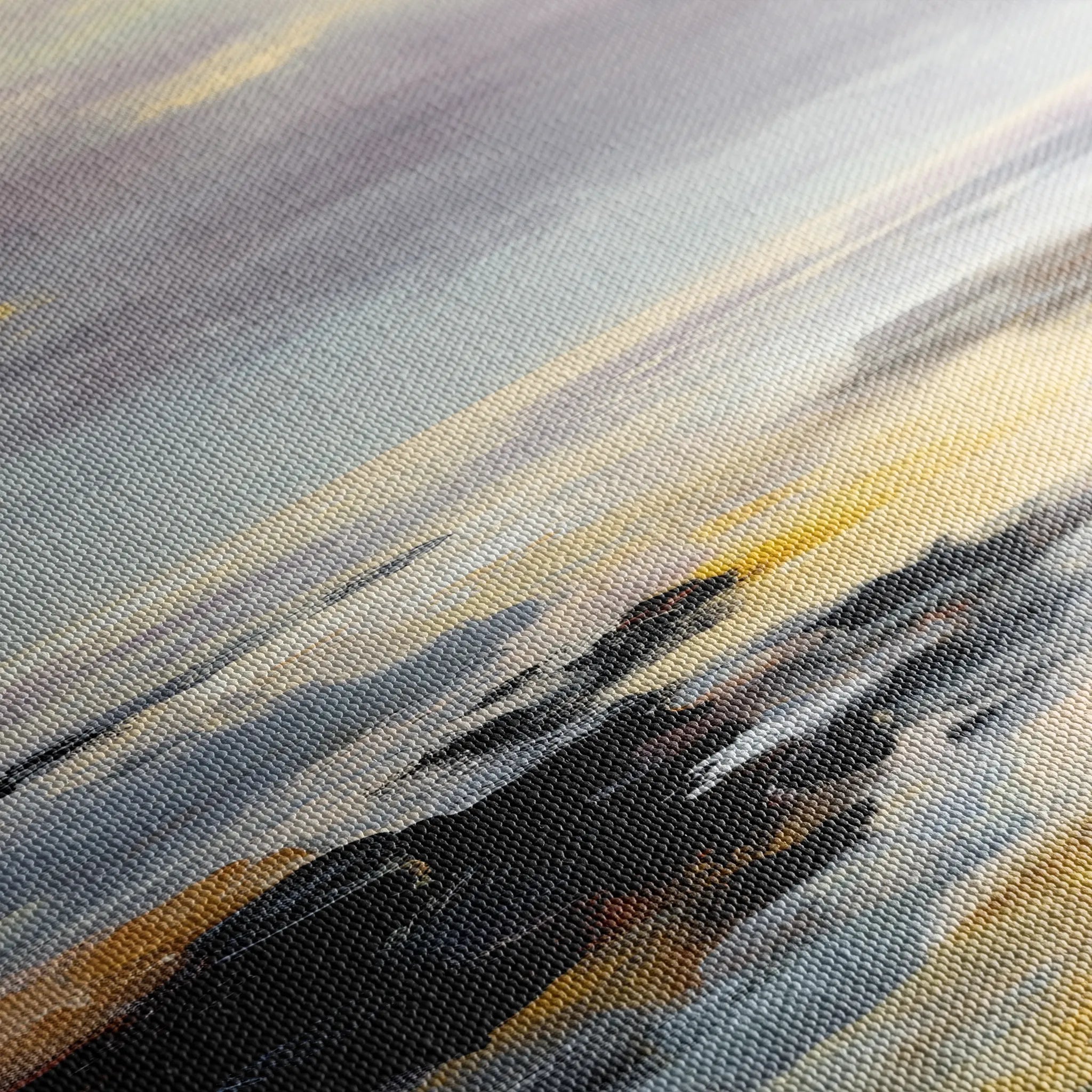 Abstract 1944 Canvas Art 60 x 40 cm / Black