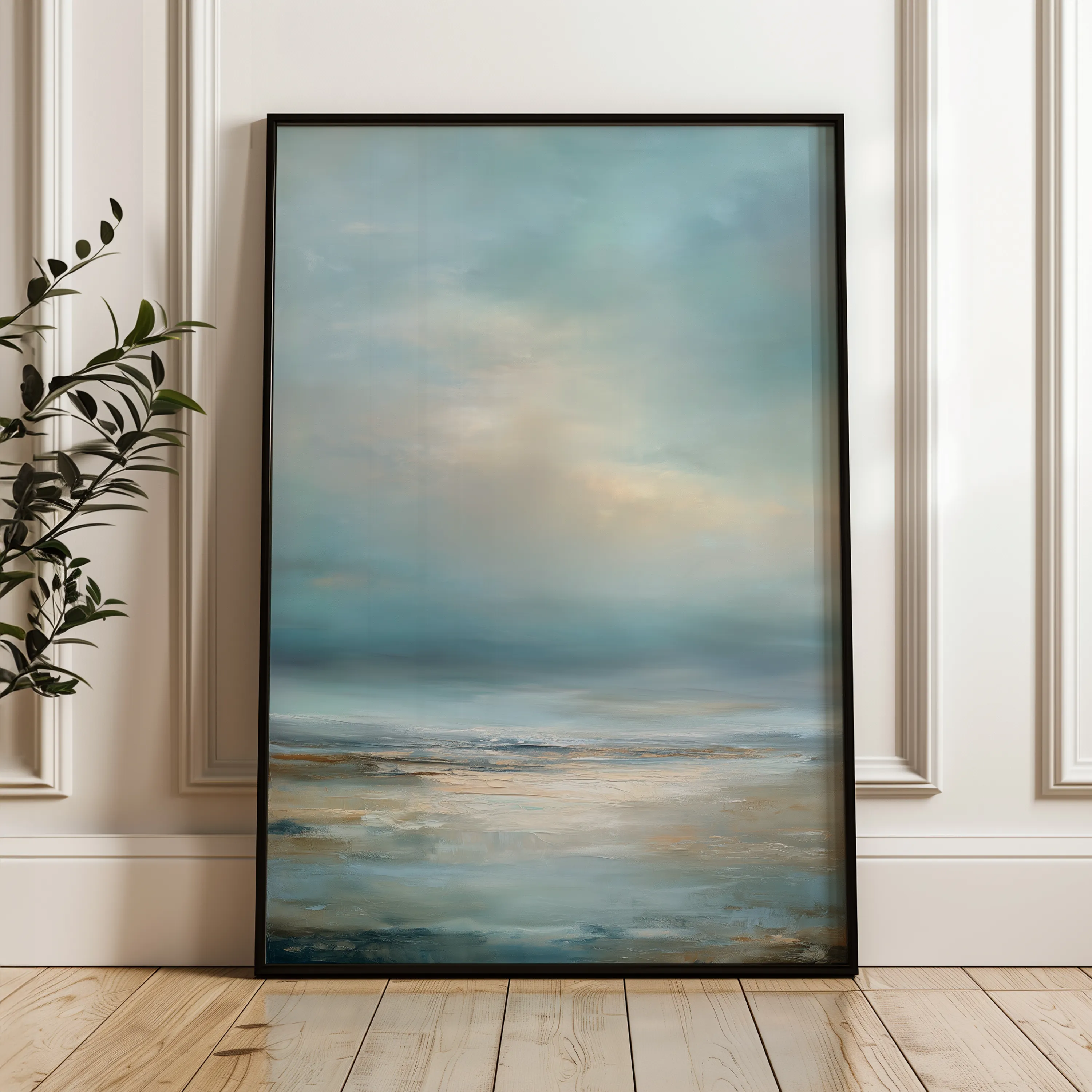 Abstract 1945 Canvas Art 60 x 40 cm / Black