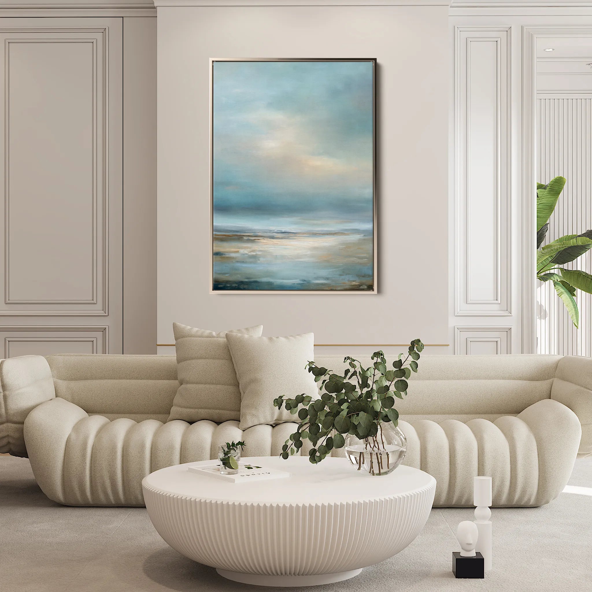 Abstract 1945 Canvas Art 60 x 40 cm / Black