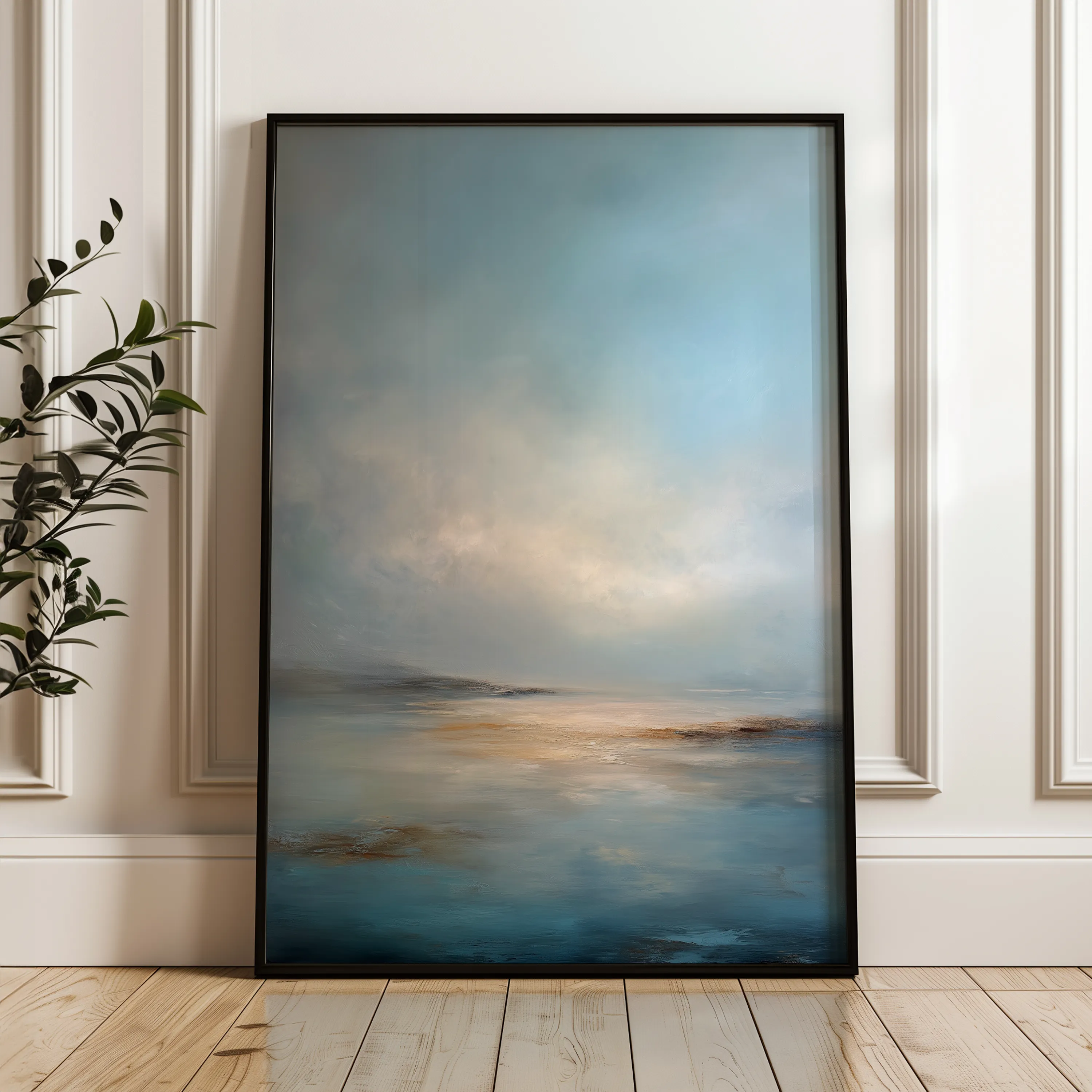 Abstract 1946 Canvas Art 60 x 40 cm / Black