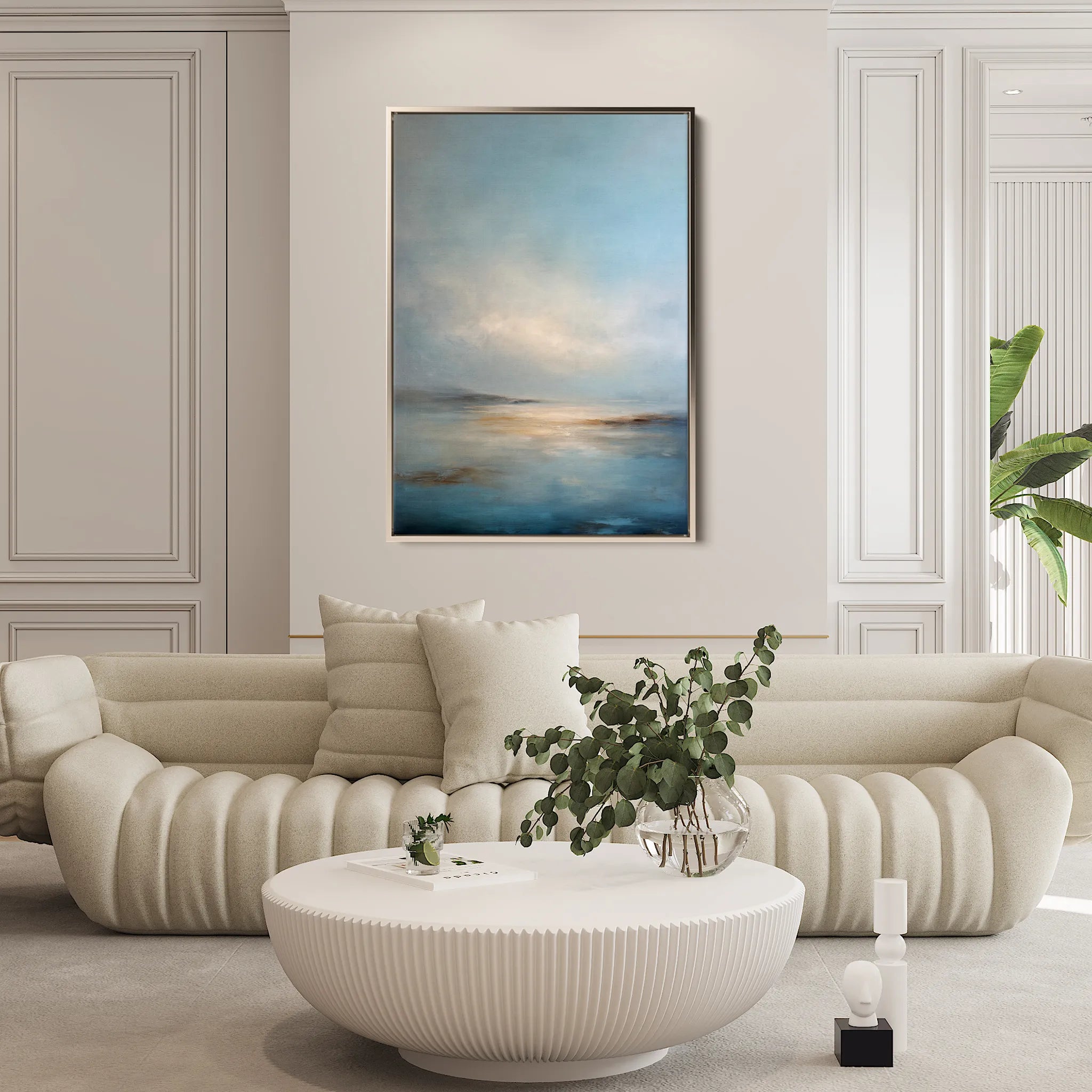 Abstract 1946 Canvas Art 60 x 40 cm / Black