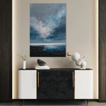 Abstract 1947 Canvas Art 60 x 40 cm / Black