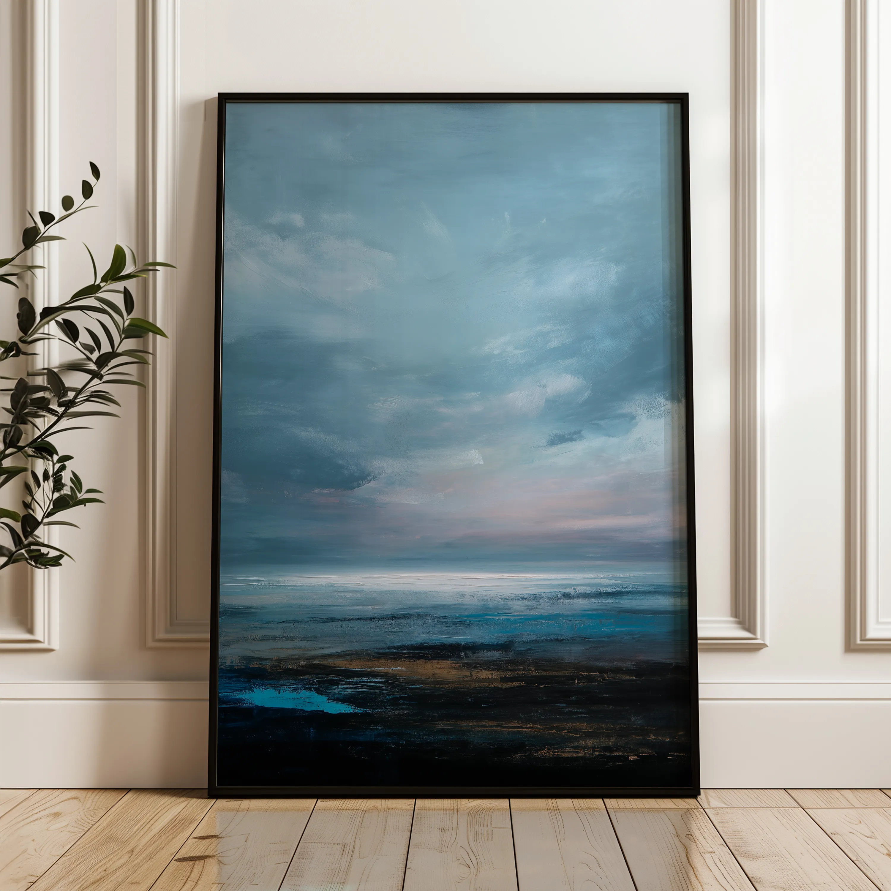 Abstract 1948 Canvas Art 60 x 40 cm / Black