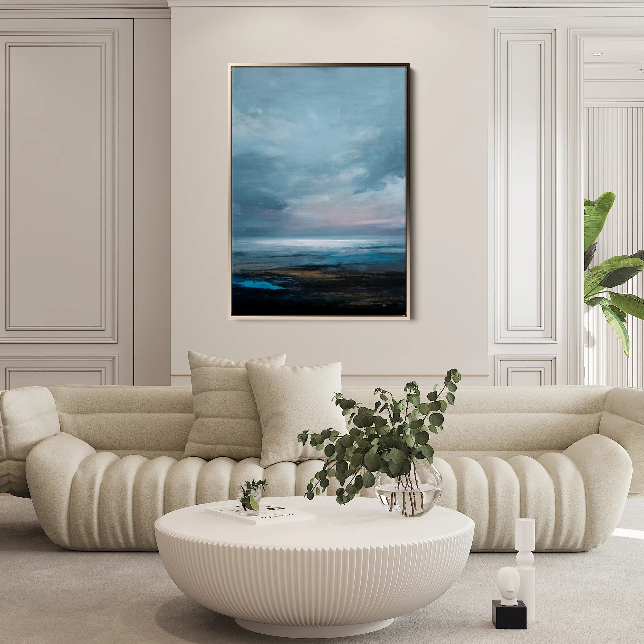Abstract 1948 Canvas Art 60 x 40 cm / Black