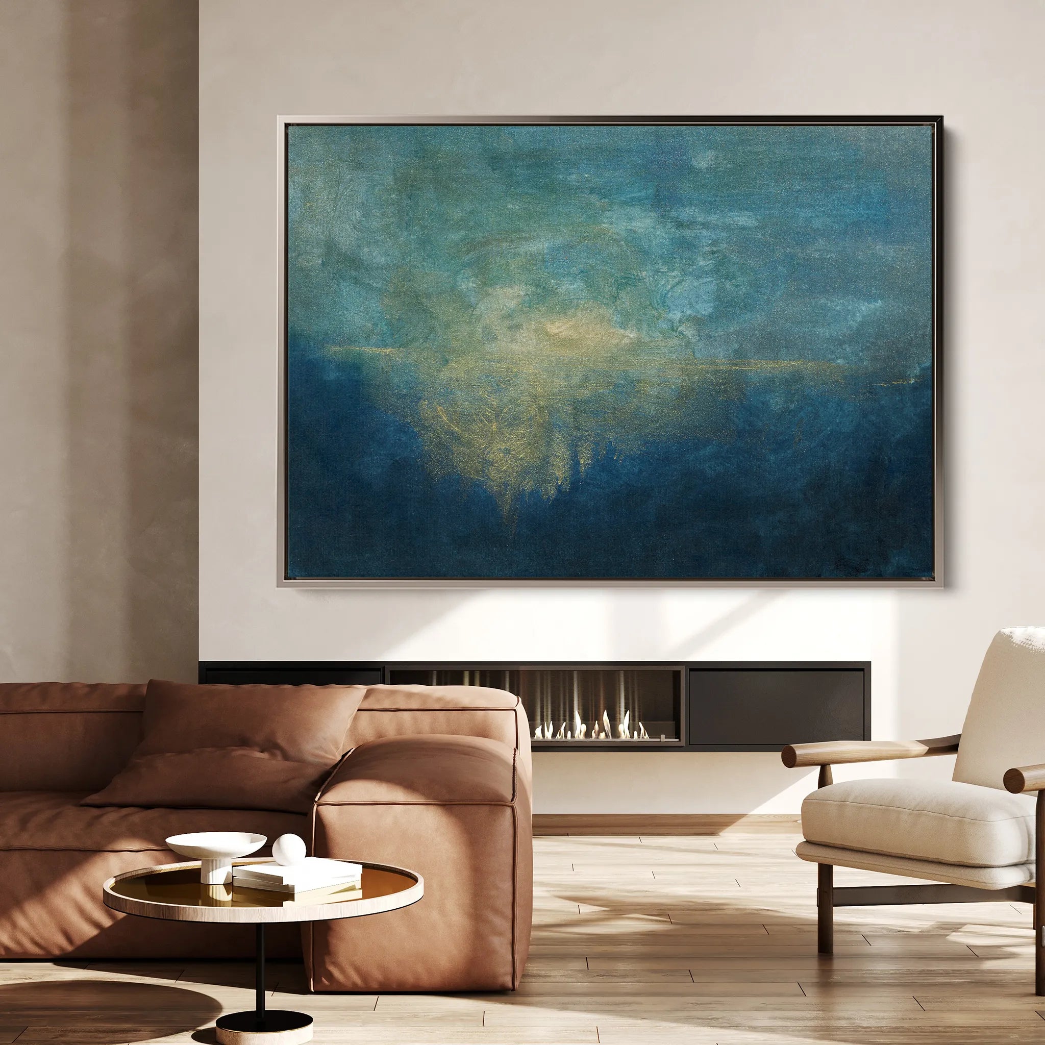 Abstract 195 Canvas Art 60 x 40 cm / Black