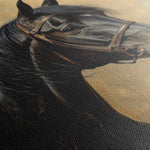 Horses 195 Canvas Art 60 x 40 cm / Black