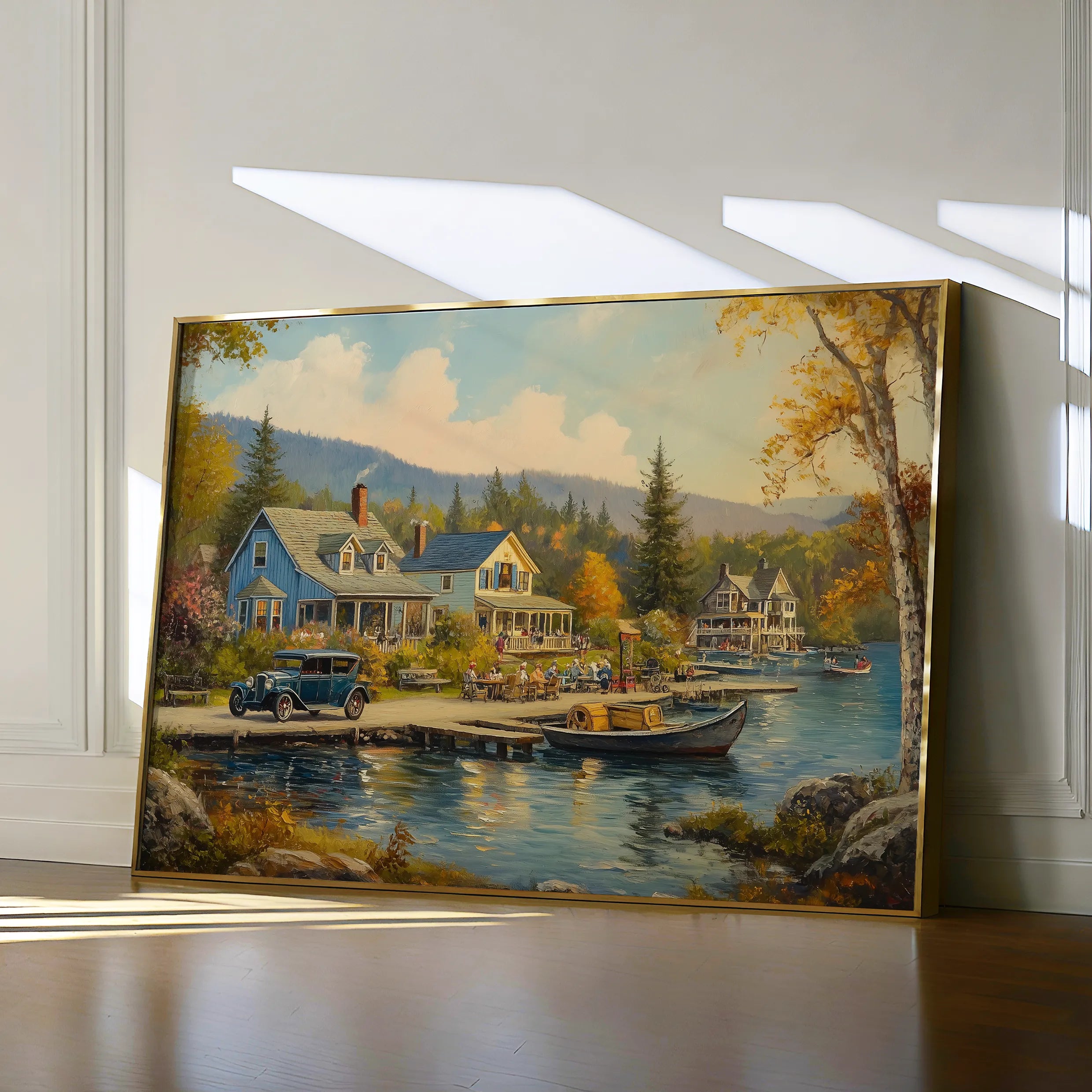 Landscape 195 Canvas Art 60 x 40 cm / Black