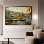 Landscape 195 Canvas Art 60 x 40 cm / Black