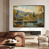 Landscape 195 Canvas Art 60 x 40 cm / Black