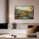 Landscape 195 Canvas Art 60 x 40 cm / Black